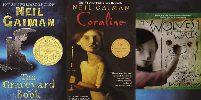neil gaiman books, scary books for kids