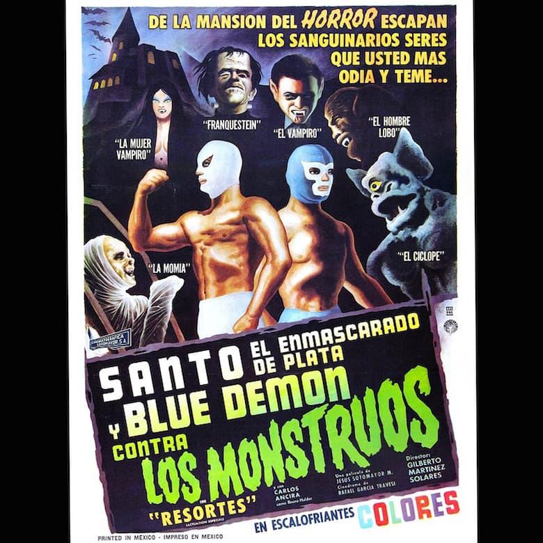 luchador movies, santo and blue demon