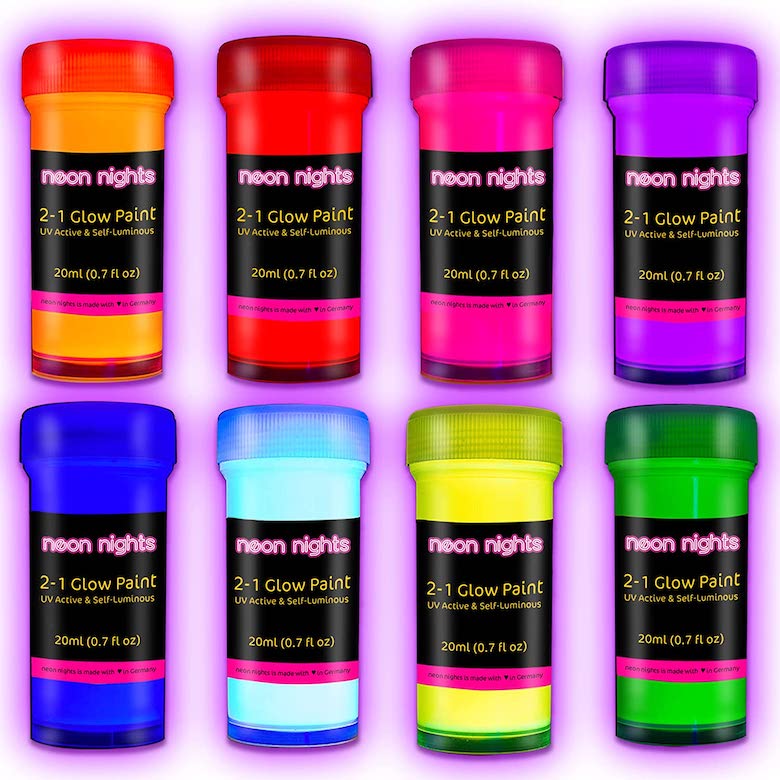 Neon Nights Glow in the Dark Paint