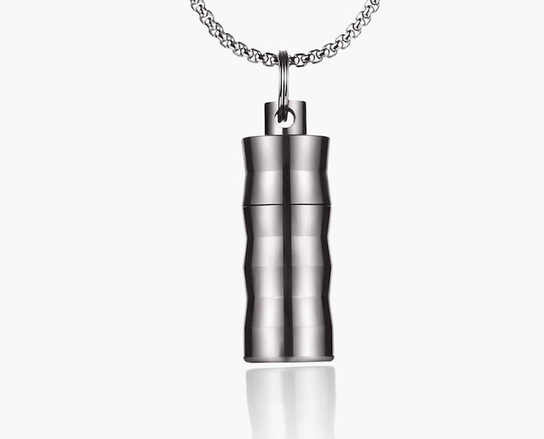 blood vial necklace