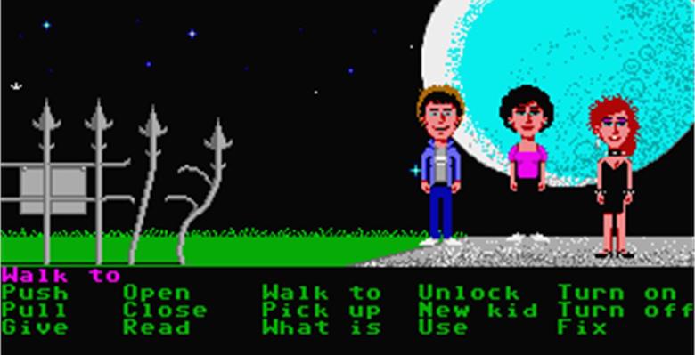 horror pixel art, Maniac Mansion