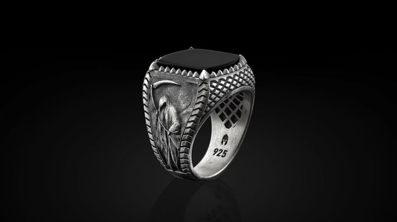 men's goth jewelry ring