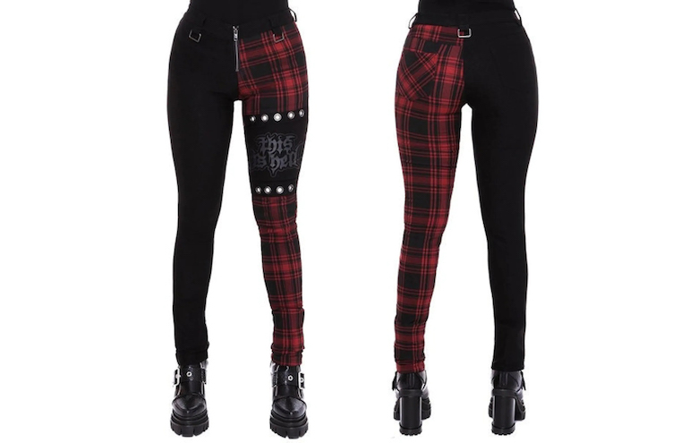 plaid goth punk pants