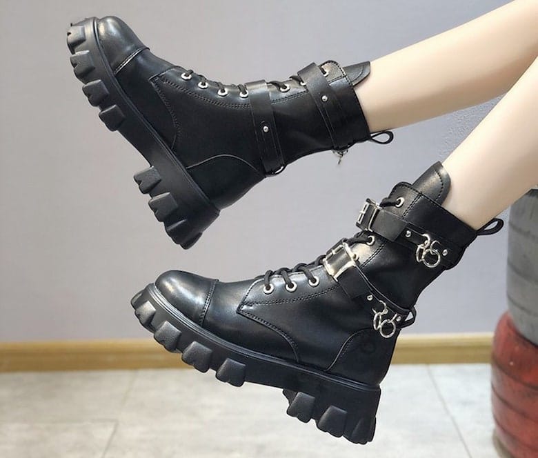 gothic combat boots