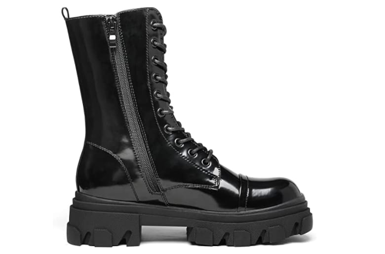 goth punk combat boots