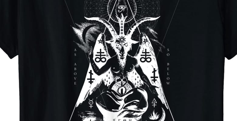 As Above So Below Baphomet shirt