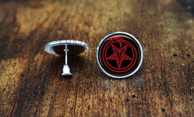 pentagram earrings