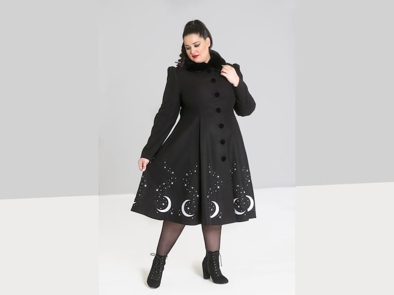 interstellar goth coat plus size