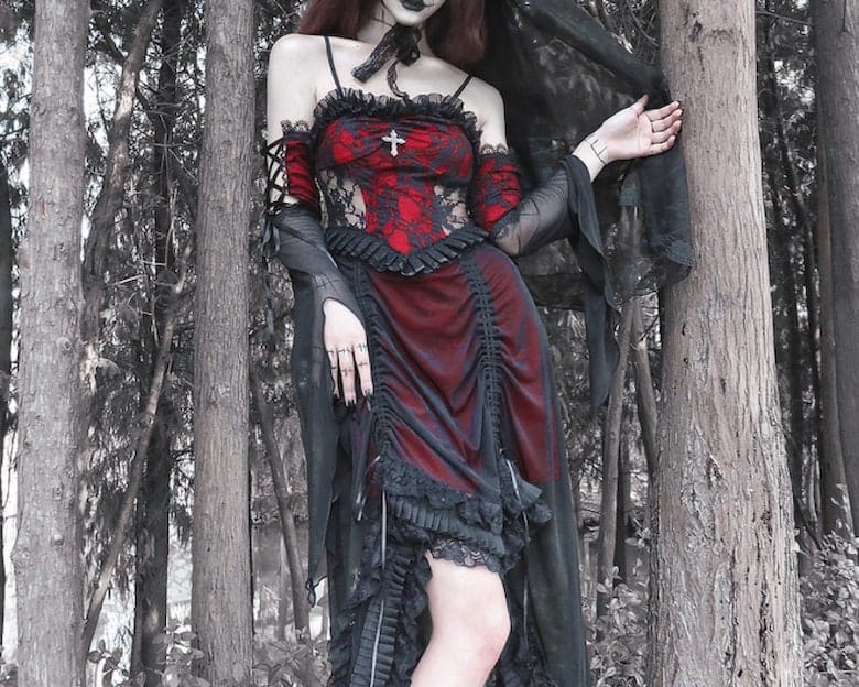 vampire gothic formal dress