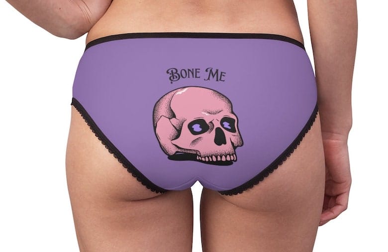 pastel goth lingerie panties