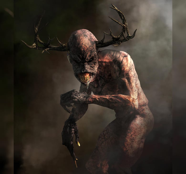 native american wendigo art