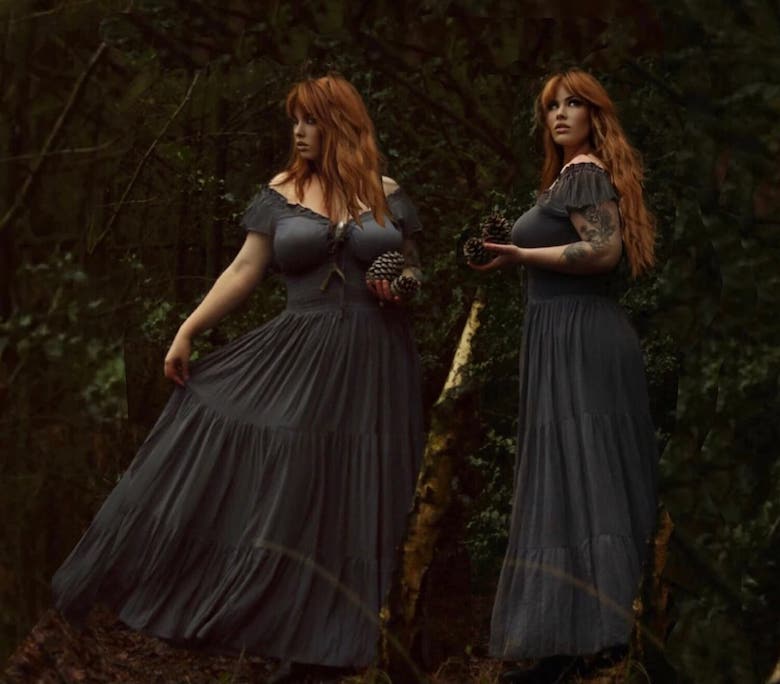 plus size gothic dress