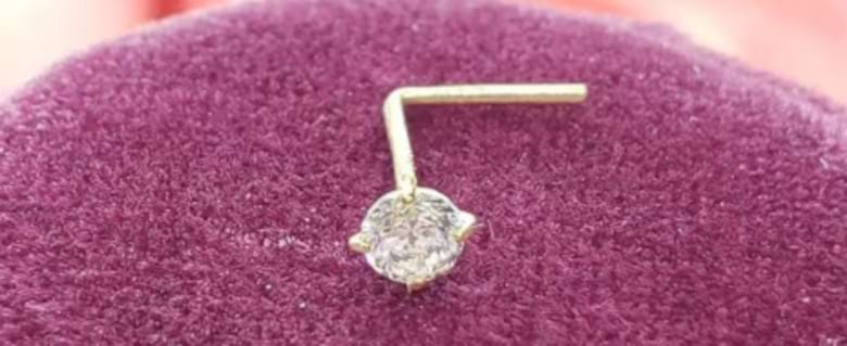 diamond nose stud