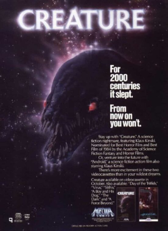Movei Creature Creature (1985) | Synopsis, Trivia, Reviews | Scary Studies