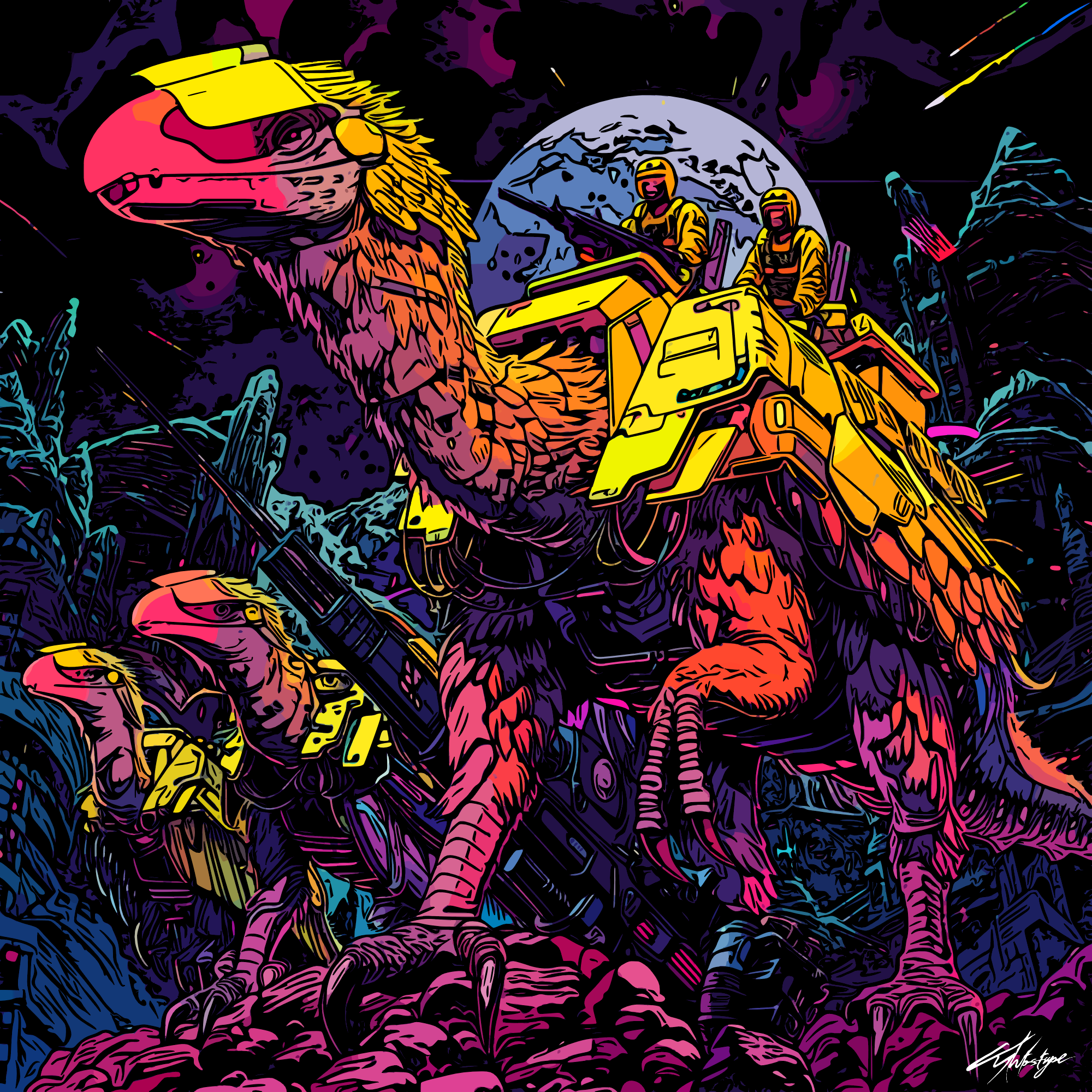 Dino bird mech thing